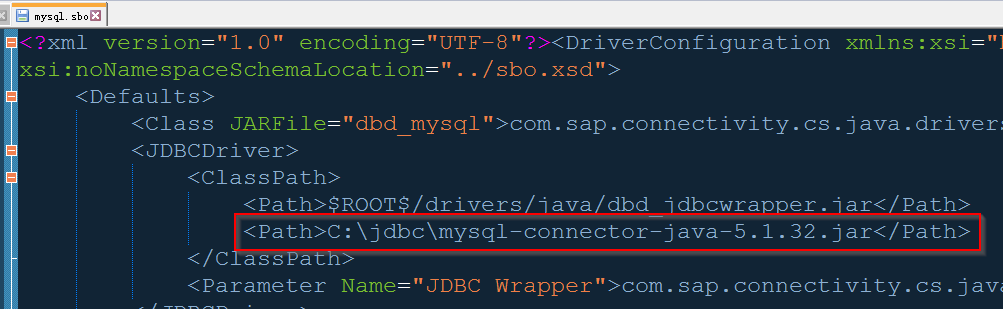 使用SAP IDT基于MySQL jdbc连接MySQL数据库