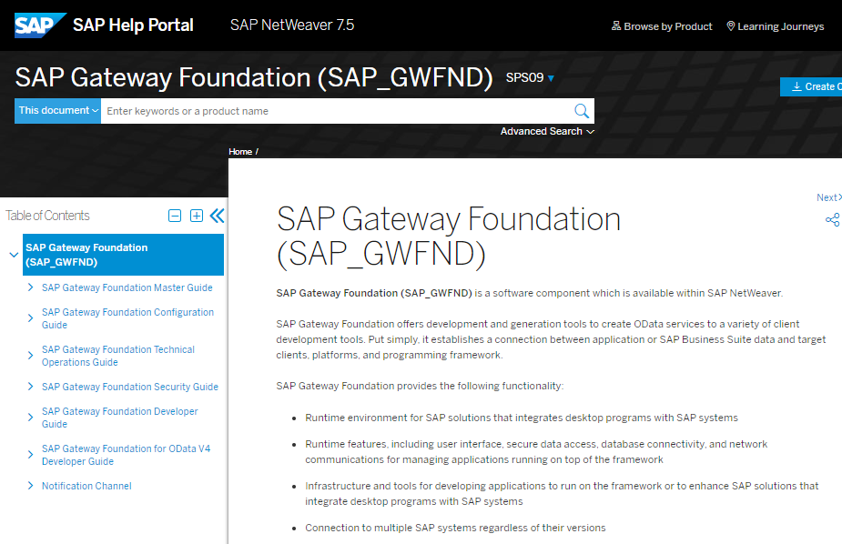 从头开始创建一个OData SAP Gateway Service