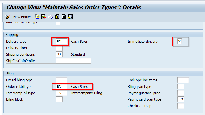 SAP现金销售订单配置测试（Cash Sales Order）