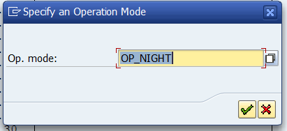 SAP的Operation Mode设置