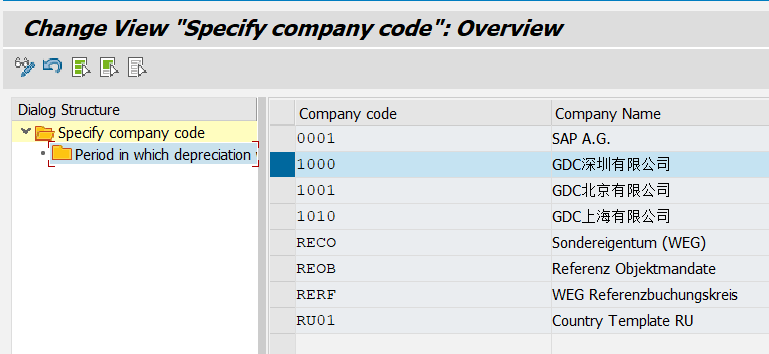 查询SAP公司代码的上线日期